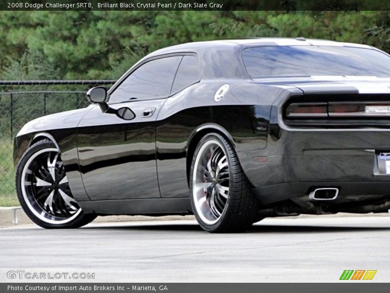Brilliant Black Crystal Pearl / Dark Slate Gray 2008 Dodge Challenger SRT8