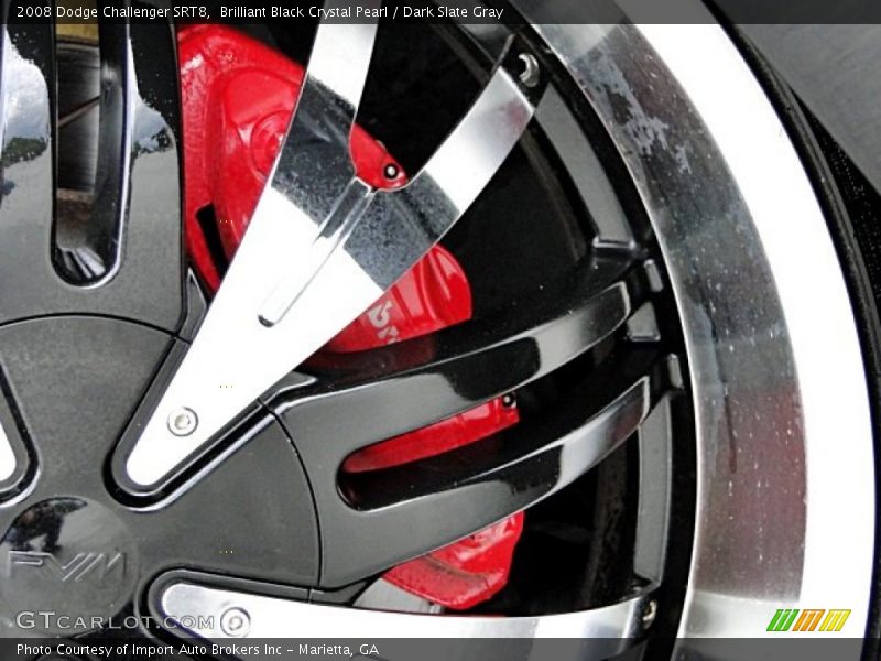 Brilliant Black Crystal Pearl / Dark Slate Gray 2008 Dodge Challenger SRT8