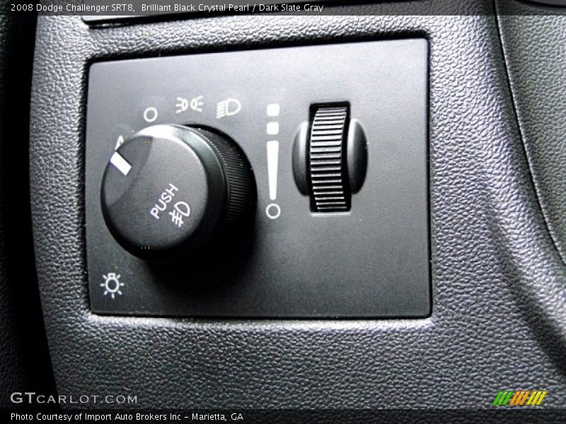 Brilliant Black Crystal Pearl / Dark Slate Gray 2008 Dodge Challenger SRT8