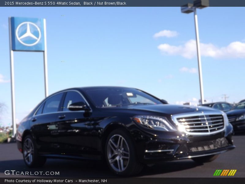 Black / Nut Brown/Black 2015 Mercedes-Benz S 550 4Matic Sedan