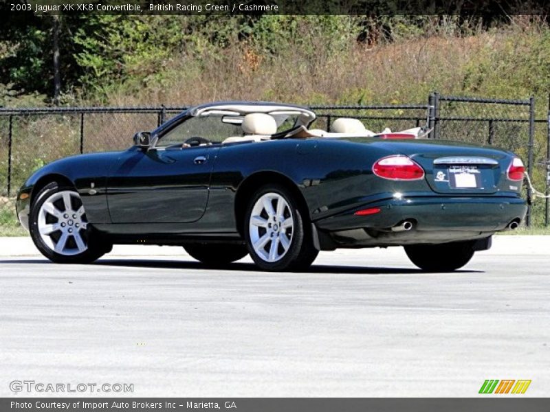 British Racing Green / Cashmere 2003 Jaguar XK XK8 Convertible