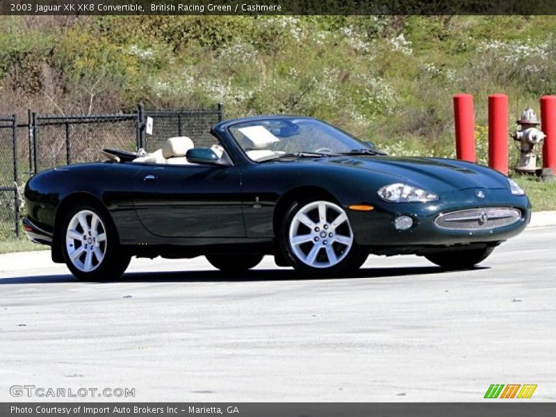 British Racing Green / Cashmere 2003 Jaguar XK XK8 Convertible