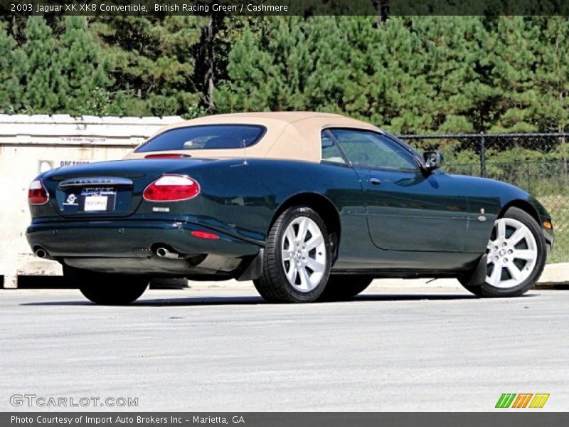 British Racing Green / Cashmere 2003 Jaguar XK XK8 Convertible