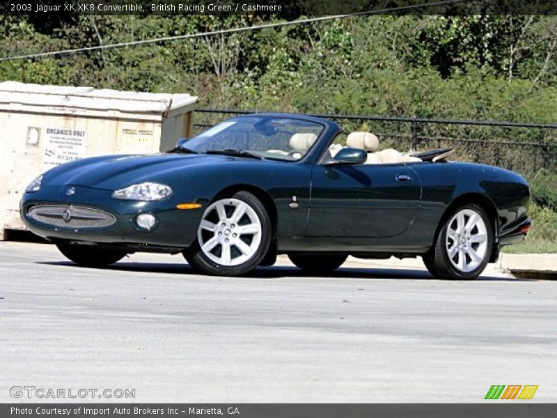 British Racing Green / Cashmere 2003 Jaguar XK XK8 Convertible