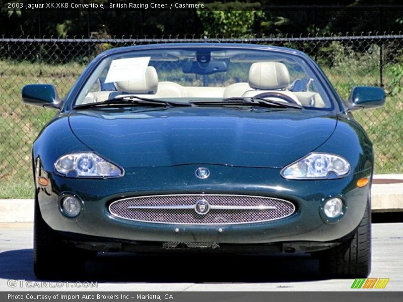 British Racing Green / Cashmere 2003 Jaguar XK XK8 Convertible