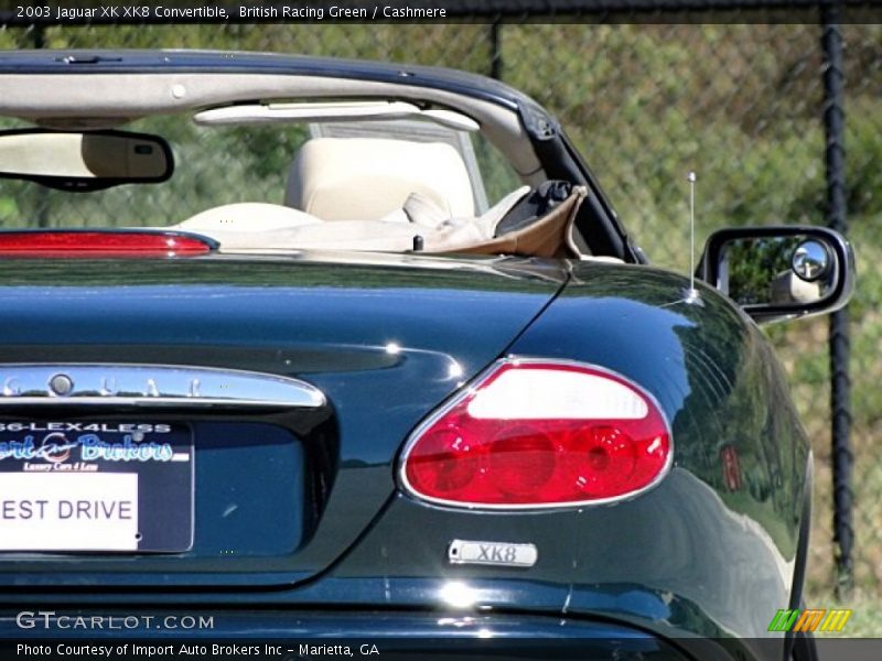 British Racing Green / Cashmere 2003 Jaguar XK XK8 Convertible