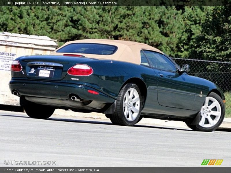British Racing Green / Cashmere 2003 Jaguar XK XK8 Convertible