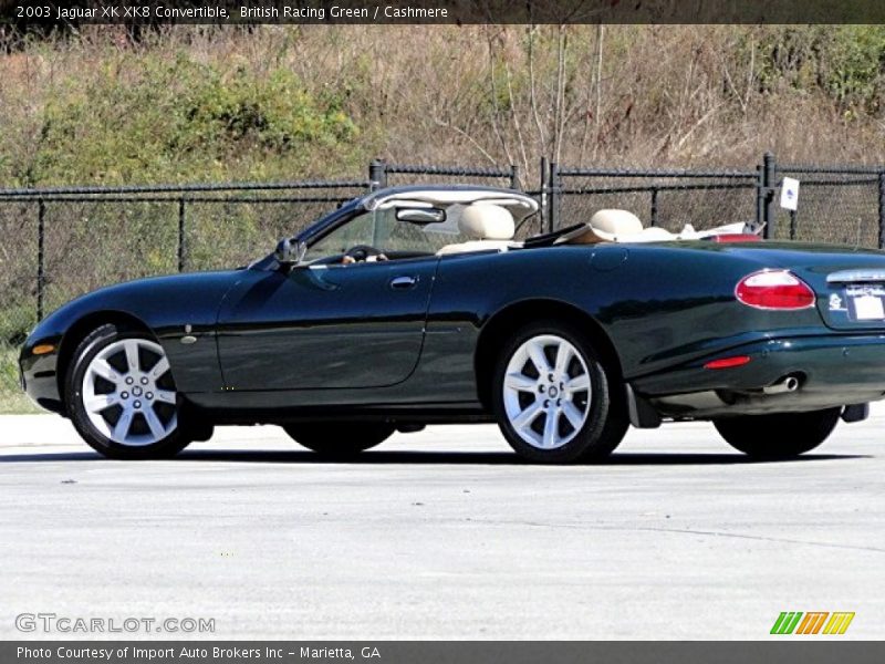 British Racing Green / Cashmere 2003 Jaguar XK XK8 Convertible