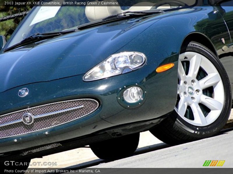 British Racing Green / Cashmere 2003 Jaguar XK XK8 Convertible