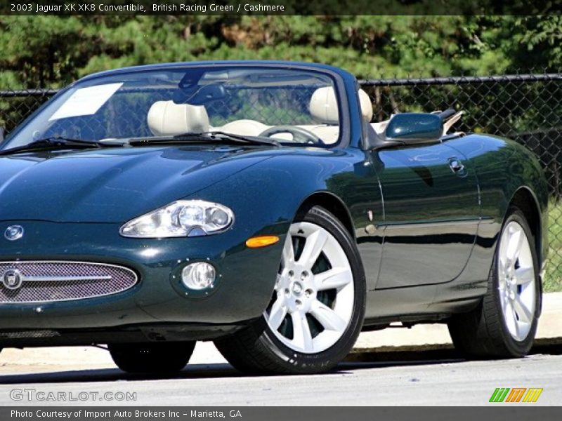British Racing Green / Cashmere 2003 Jaguar XK XK8 Convertible