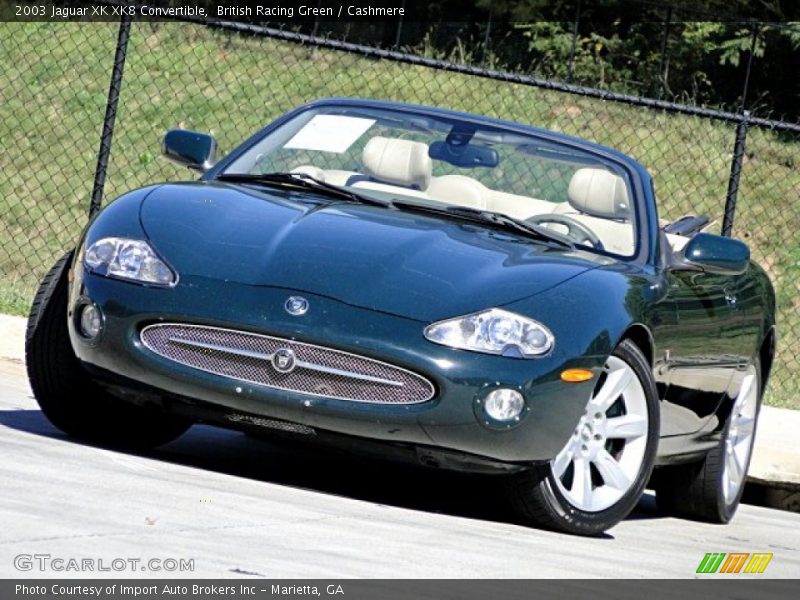 British Racing Green / Cashmere 2003 Jaguar XK XK8 Convertible