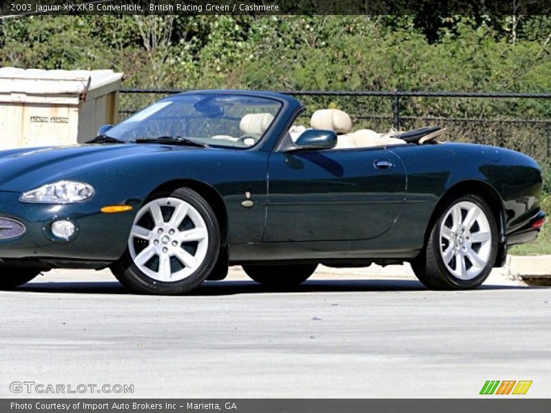 British Racing Green / Cashmere 2003 Jaguar XK XK8 Convertible
