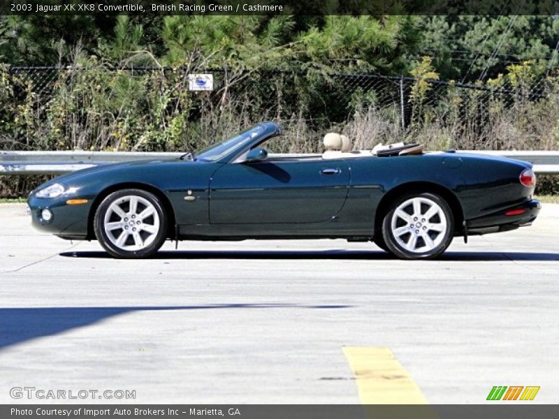 British Racing Green / Cashmere 2003 Jaguar XK XK8 Convertible