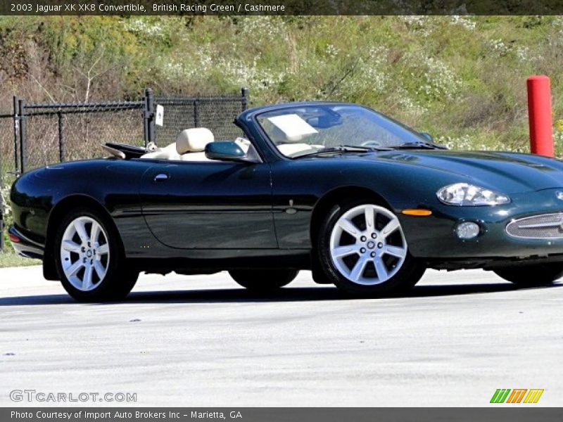 British Racing Green / Cashmere 2003 Jaguar XK XK8 Convertible