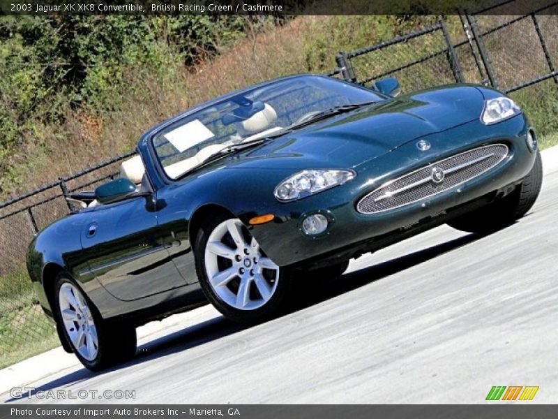 British Racing Green / Cashmere 2003 Jaguar XK XK8 Convertible