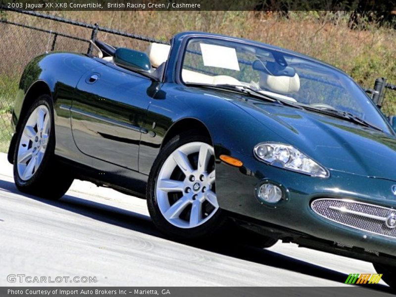 British Racing Green / Cashmere 2003 Jaguar XK XK8 Convertible