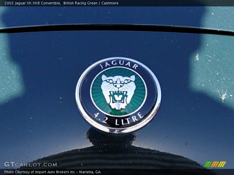 British Racing Green / Cashmere 2003 Jaguar XK XK8 Convertible