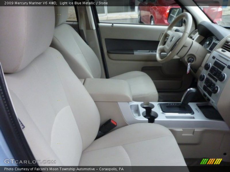 Light Ice Blue Metallic / Stone 2009 Mercury Mariner V6 4WD