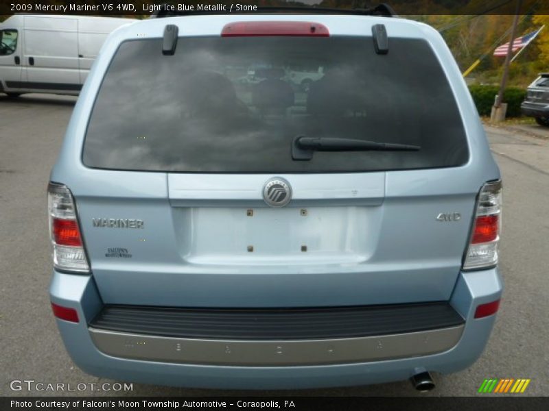Light Ice Blue Metallic / Stone 2009 Mercury Mariner V6 4WD