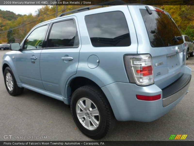 Light Ice Blue Metallic / Stone 2009 Mercury Mariner V6 4WD