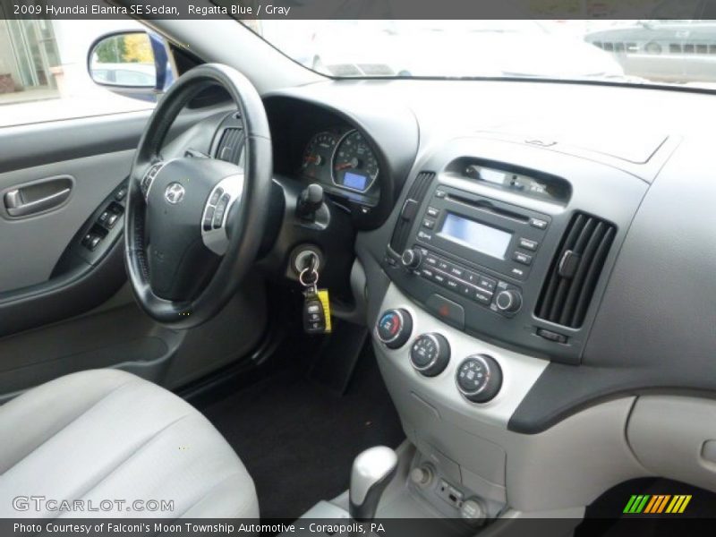 Regatta Blue / Gray 2009 Hyundai Elantra SE Sedan