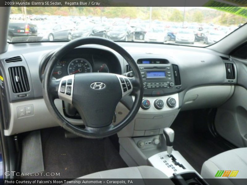 Regatta Blue / Gray 2009 Hyundai Elantra SE Sedan