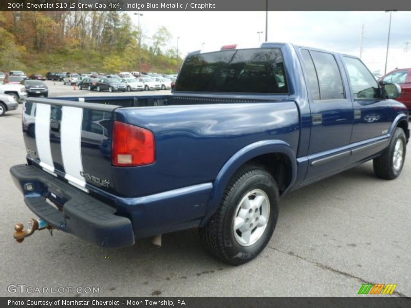 Indigo Blue Metallic / Graphite 2004 Chevrolet S10 LS Crew Cab 4x4