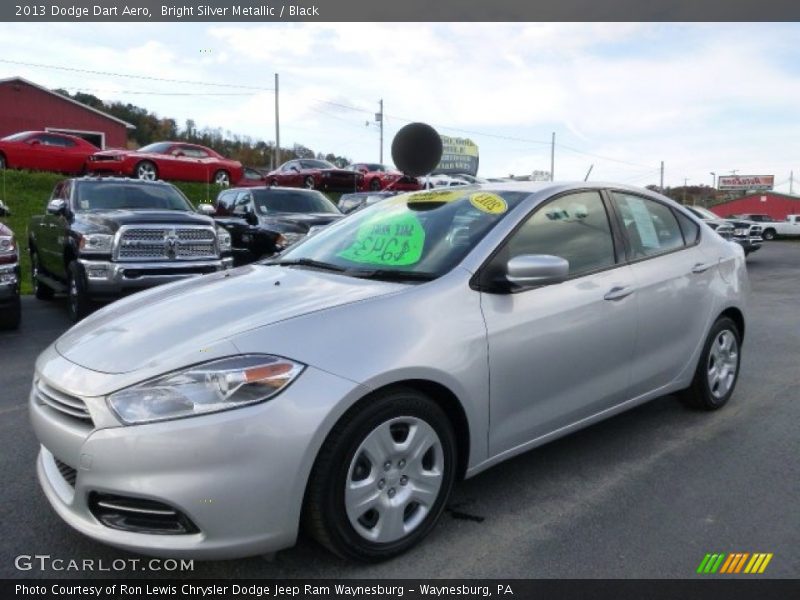 Bright Silver Metallic / Black 2013 Dodge Dart Aero