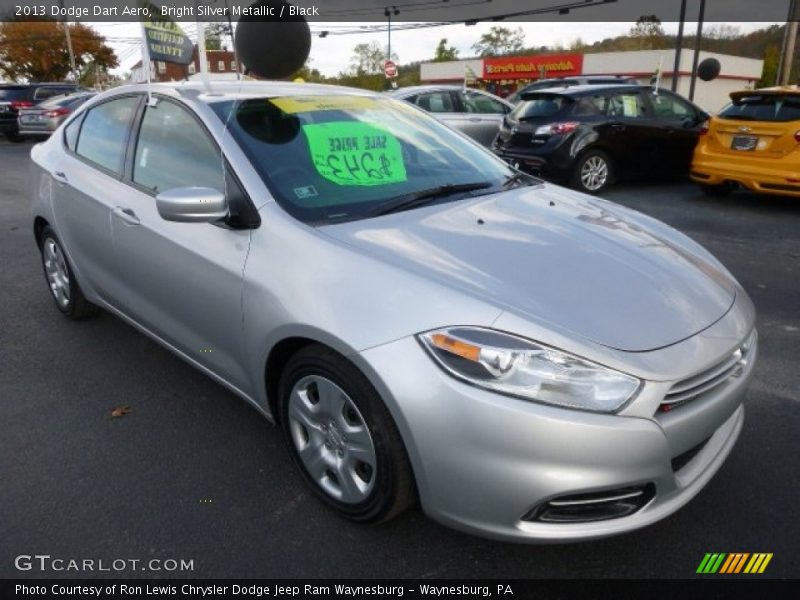 Bright Silver Metallic / Black 2013 Dodge Dart Aero