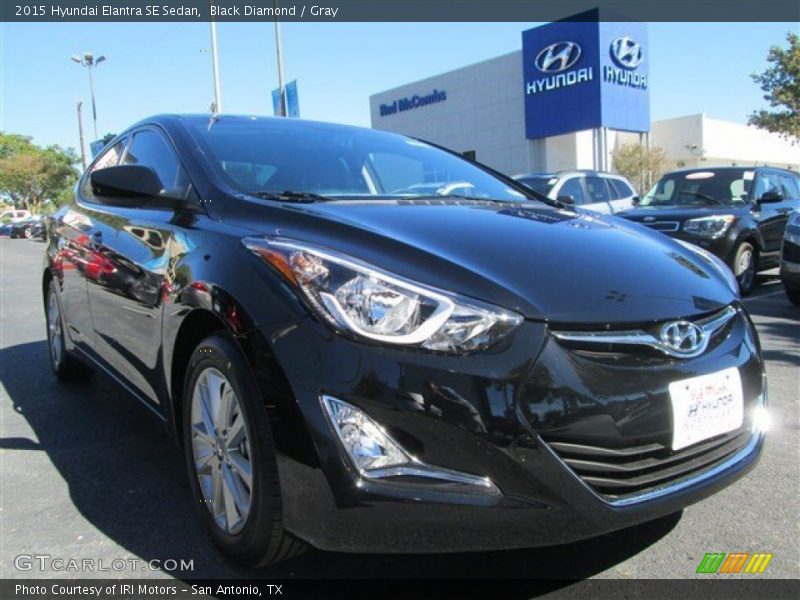 Black Diamond / Gray 2015 Hyundai Elantra SE Sedan