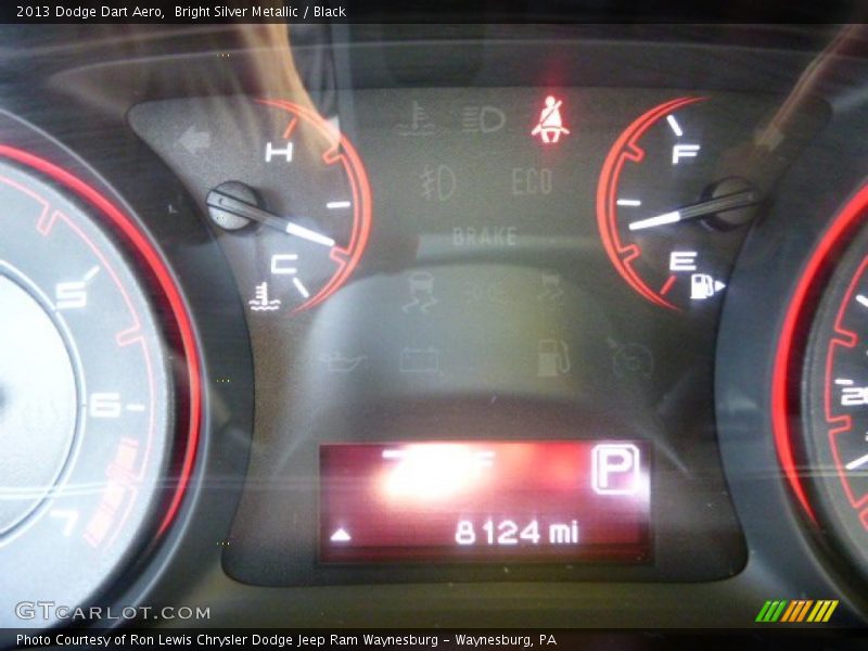 Bright Silver Metallic / Black 2013 Dodge Dart Aero