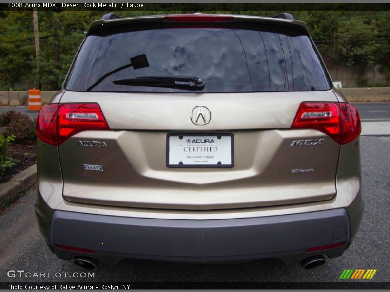 Desert Rock Metallic / Taupe 2008 Acura MDX