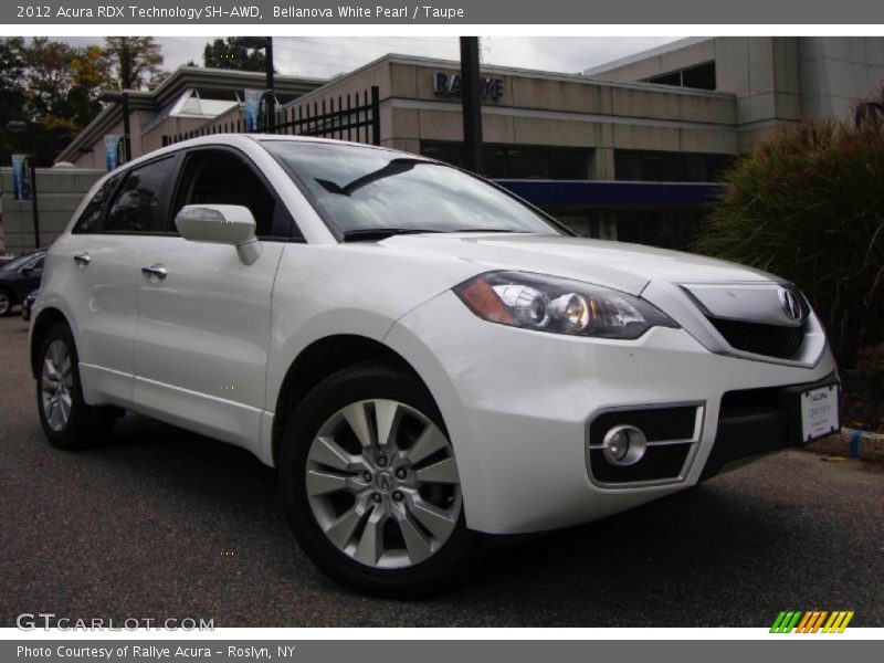 Bellanova White Pearl / Taupe 2012 Acura RDX Technology SH-AWD