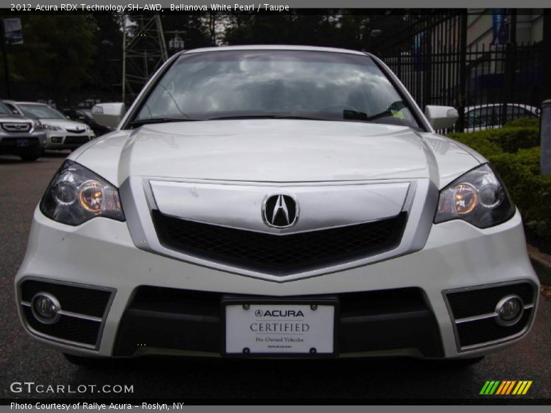 Bellanova White Pearl / Taupe 2012 Acura RDX Technology SH-AWD