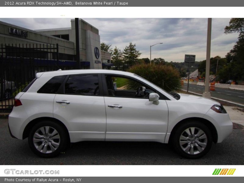 Bellanova White Pearl / Taupe 2012 Acura RDX Technology SH-AWD