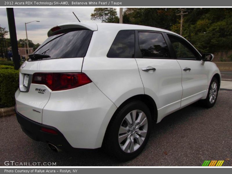 Bellanova White Pearl / Taupe 2012 Acura RDX Technology SH-AWD