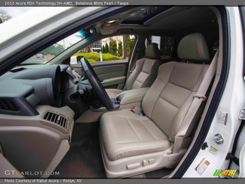 Bellanova White Pearl / Taupe 2012 Acura RDX Technology SH-AWD