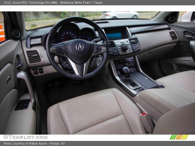 Bellanova White Pearl / Taupe 2012 Acura RDX Technology SH-AWD