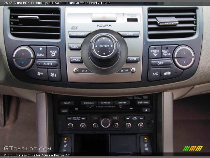 Bellanova White Pearl / Taupe 2012 Acura RDX Technology SH-AWD