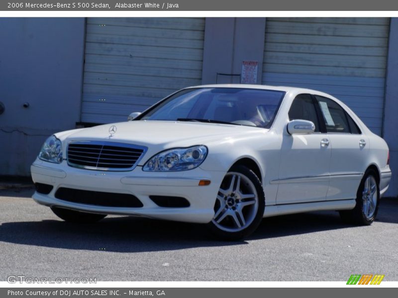 Alabaster White / Java 2006 Mercedes-Benz S 500 Sedan