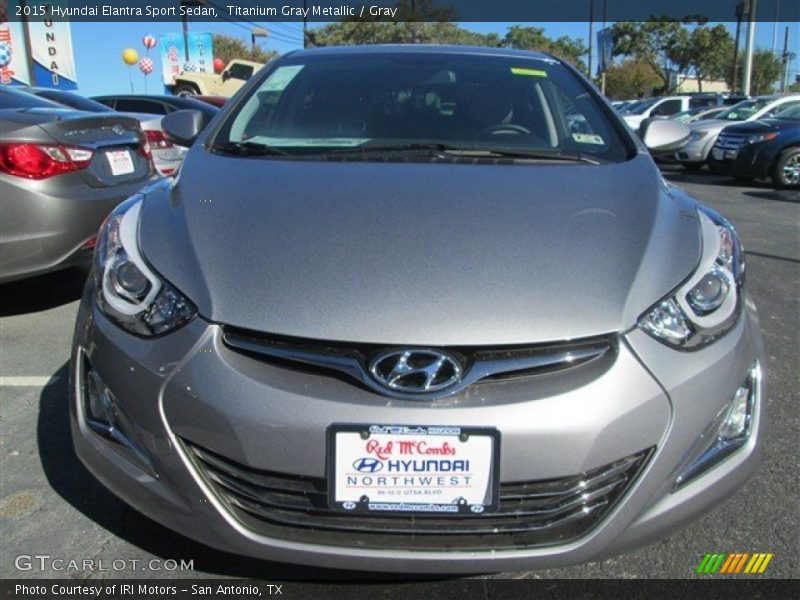 Titanium Gray Metallic / Gray 2015 Hyundai Elantra Sport Sedan