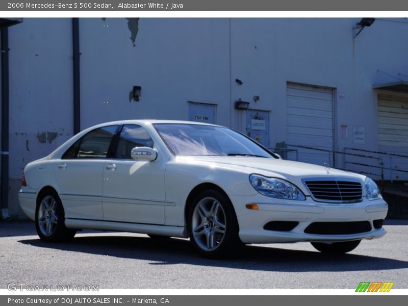 Alabaster White / Java 2006 Mercedes-Benz S 500 Sedan