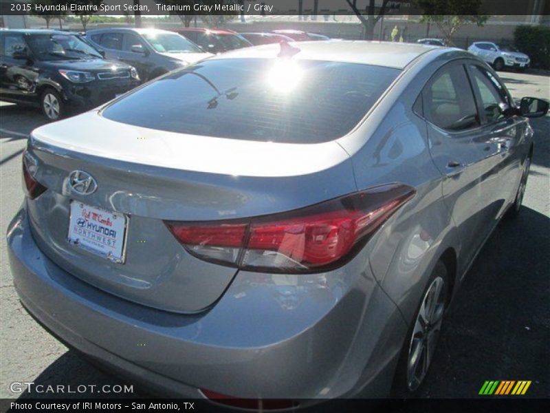 Titanium Gray Metallic / Gray 2015 Hyundai Elantra Sport Sedan