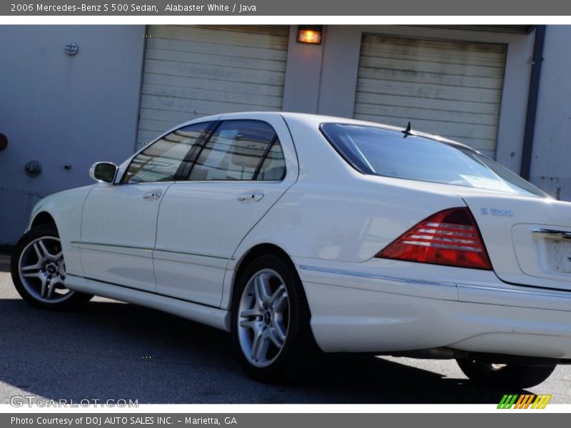 Alabaster White / Java 2006 Mercedes-Benz S 500 Sedan
