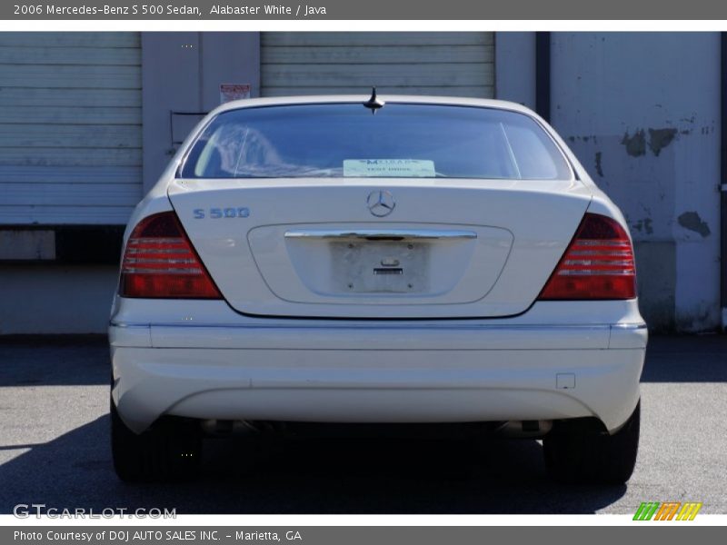 Alabaster White / Java 2006 Mercedes-Benz S 500 Sedan