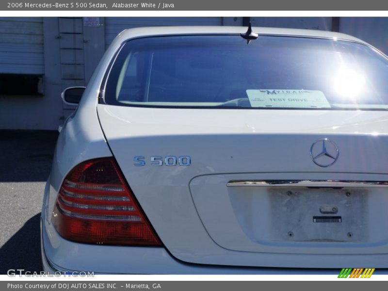 Alabaster White / Java 2006 Mercedes-Benz S 500 Sedan