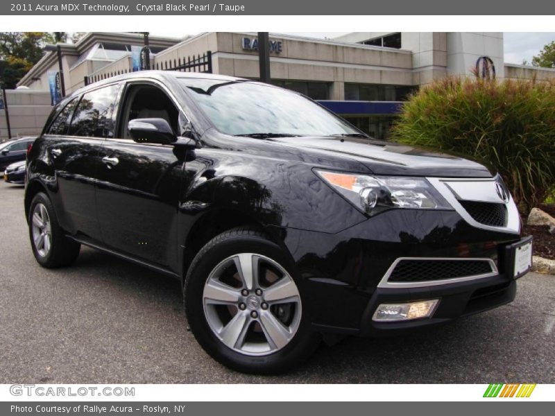 Crystal Black Pearl / Taupe 2011 Acura MDX Technology