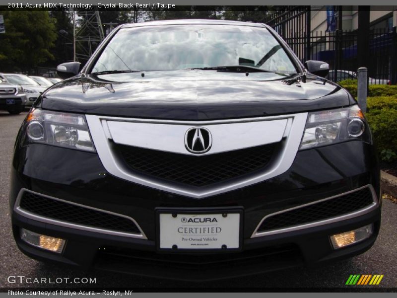 Crystal Black Pearl / Taupe 2011 Acura MDX Technology