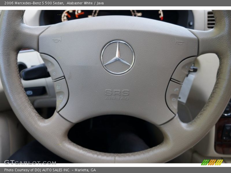 Alabaster White / Java 2006 Mercedes-Benz S 500 Sedan