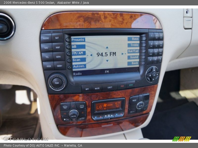 Alabaster White / Java 2006 Mercedes-Benz S 500 Sedan